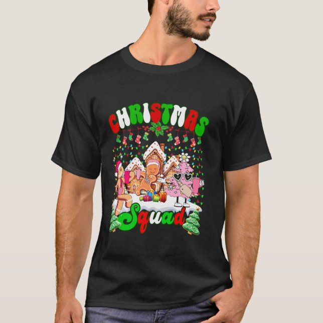 T-shirt Christmas Squad Funny Boujee cookie Pine Tree Noël (Devant)