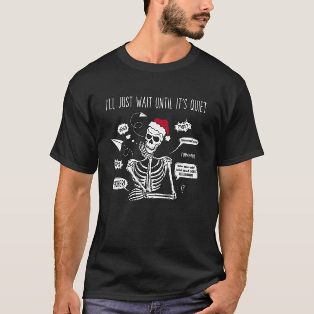 T-shirt Christmas Teacher Women  Skeleton Teaching Graphic (Devant)