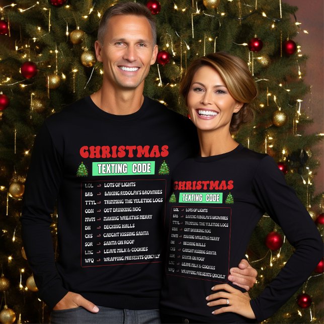 T-shirt Christmas Texting Code (Créateur téléchargé)