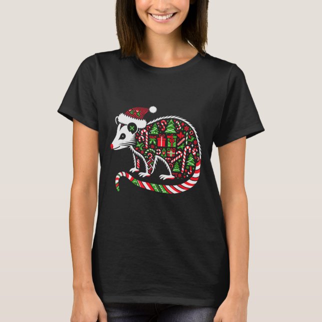 T-shirt Christmas Tree Candy Ssum Santa Christmas Womens M (Devant)