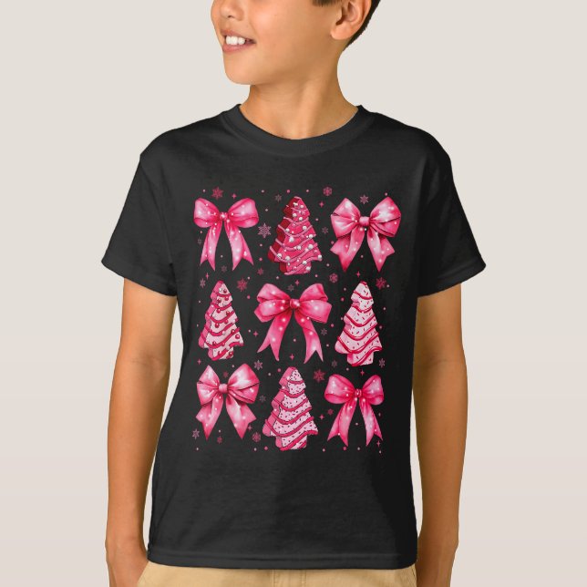 T-shirt Christmas Tree Nk Cake Coquette Christmas Xmas Gir (Devant)