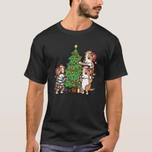 T-shirt Christmas Tree Pit Bull Dog