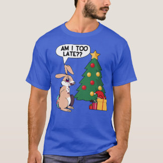 T-shirt christmas tree with easter easterbunny mas rabbit 