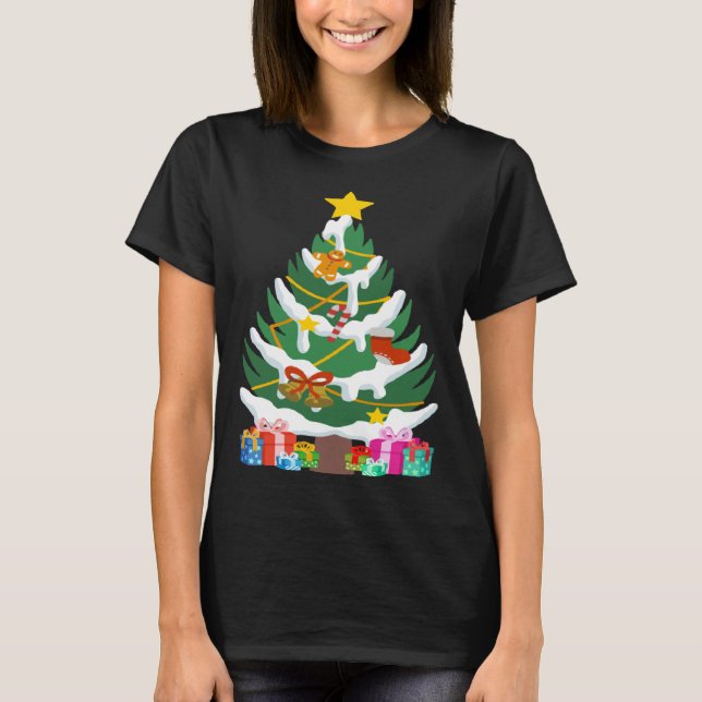 T-shirt Christmas Tree Work Christmas Party (Devant)
