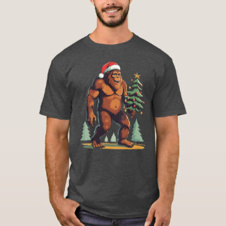 T-shirt Christmasree Santa Hat fille