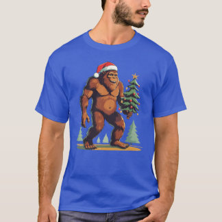 T-shirt Christmasree Santa Hat fille