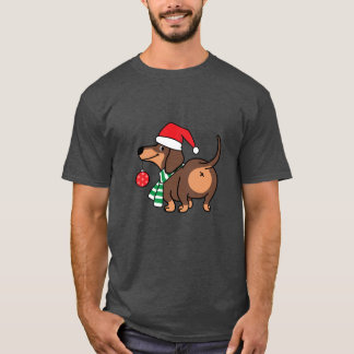 T-shirt Christmast Cute and funny Dog Dachshund