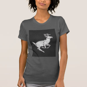 T-shirt Chrome Comme courir Cerf sur l'impression de fibre