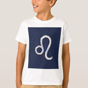 T-shirt Chrome Comme Leo Zodiac Panneau Bleu Fibre de carb