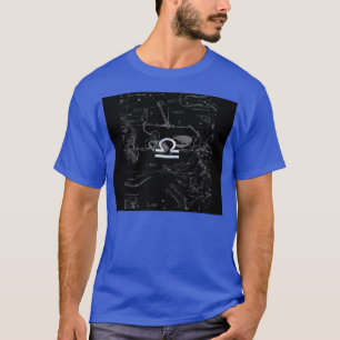 T-shirt Chrome comme Libra Zodiac Symbole sur Hevelius