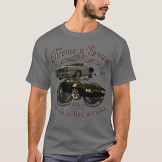 T-shirt Chrome n Grease années 70 Plymouth muscle car oldt