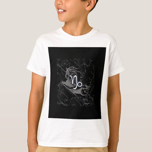 T-shirt Chrome Style Capricorn Zodiac Connexion Hevelius (Devant)