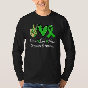 T-shirt Chromosome 12 Sensibilisation Paix Aimer Espoir Ri