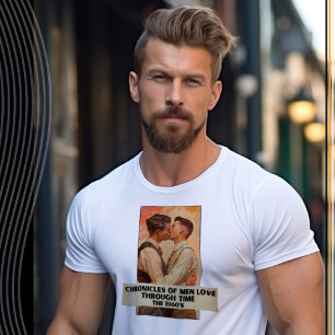 T-shirt Chroniques des hommes aiment par le temps, les ann