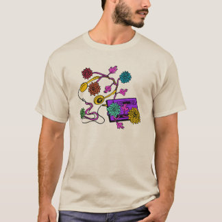 T-shirt Chrysanthemum Walkman