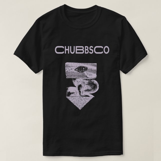 T-shirt Chubbsco Temple mauve gris (Design devant)