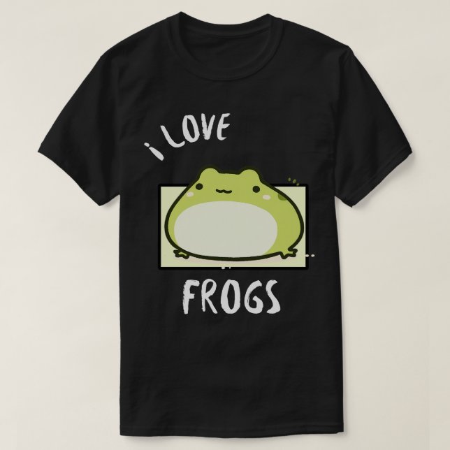 T-shirt Chubby Frog J'aime les grenouilles (Design devant)