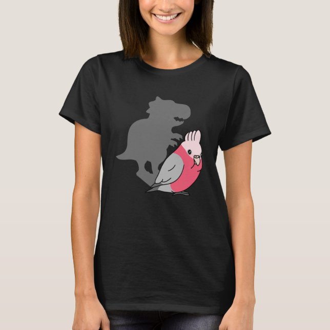 T-shirt Chubby Galah Cockatoo rex Cute Parrot avec Dinosau (Devant)