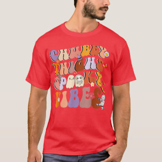 T-shirt Chubby Halloween Épais cuisses Et Vibes Éffrayante