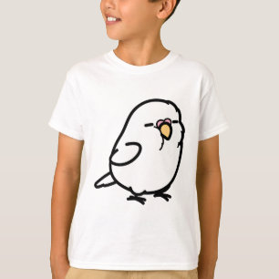 T-shirt Chubby White Anglais Budgie Femme