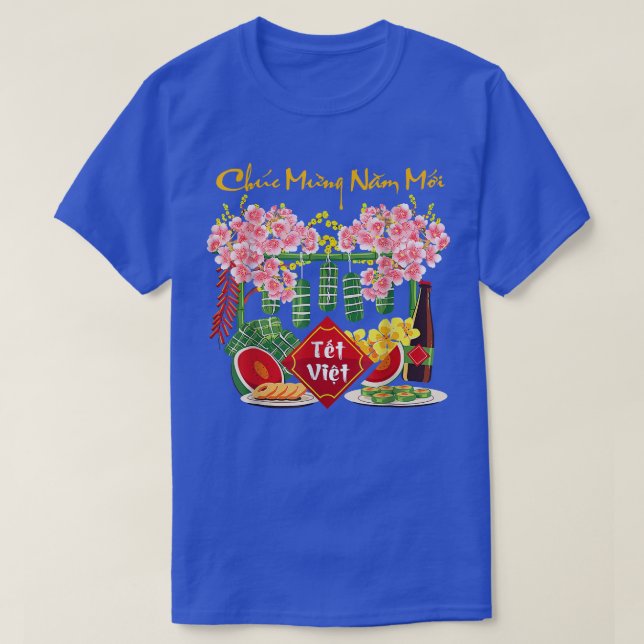 T-shirt Chuc Mung Nam Moi Happy Vietnamese Lunar New Year  (Design devant)