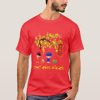 T-shirt Chuc Mung Nam Moi Tet Nham Dan Tiger Zodiac Kids F