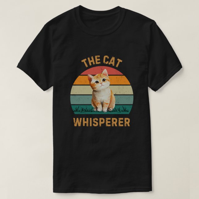 T-shirt chuchotement de chat (Design devant)