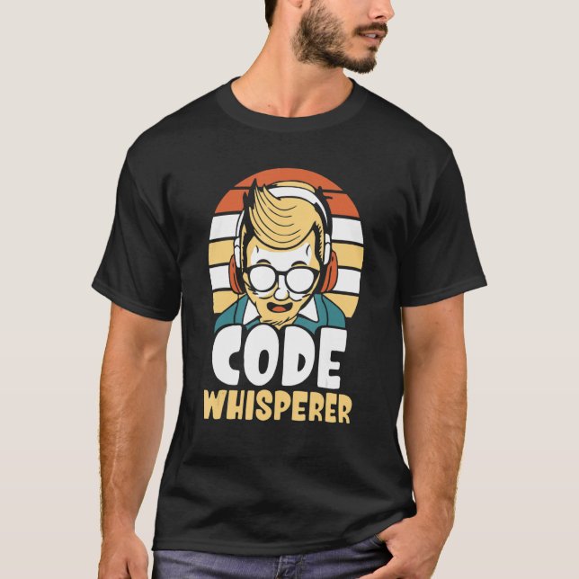 T-shirt Chuchoteur de code Codeur Programmation Codez-le P (Devant)