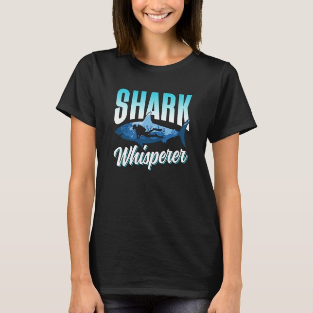 T-shirt Chuchoteur de requins dents animaux requins (Devant)