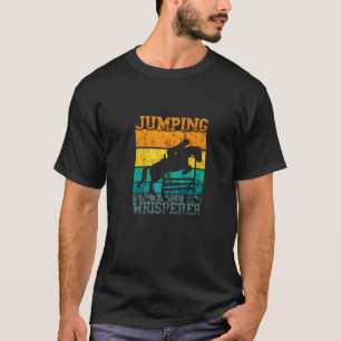 T-shirt Chuchoteur de saut d'obstacles Rétro Vintage Caval