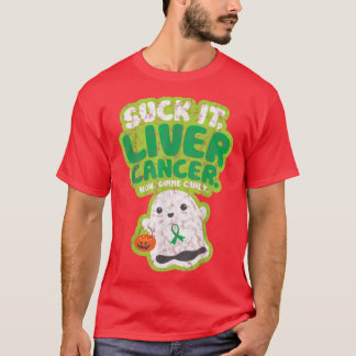 T-shirt Chuck It Liver Cancer Gimme Candy Funny Boo Ghost