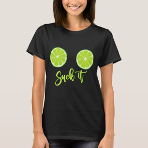 T-shirt Chuck It Mexicain Green Lime Slice Lemon Love