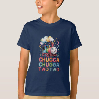T-Shirt Chugga Chugga Deux Deux Enfants Train Anni