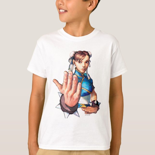 T-shirt Chun-Li avec la main (Devant)