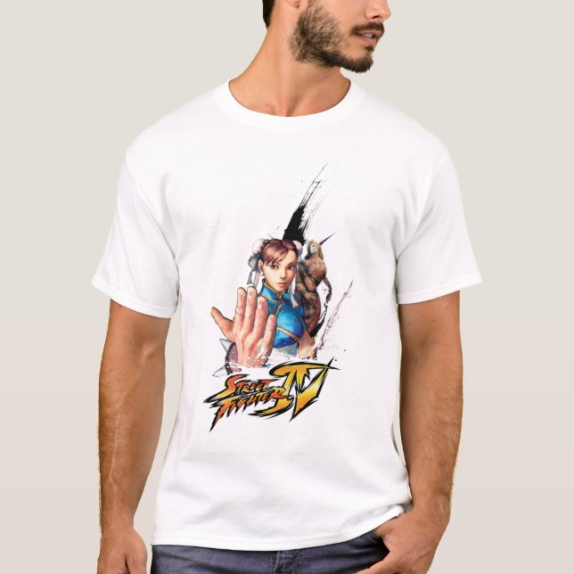 T-shirt Chun-Li contre Vega (Devant)