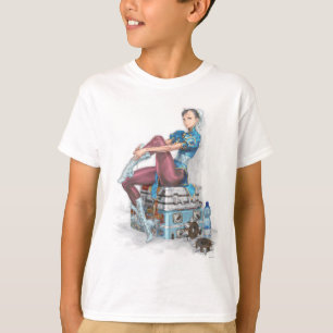 T-shirt Chun-Li Tying Shoe