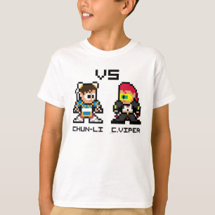 T-shirt Chun-Li VS C.Viper 8 bits