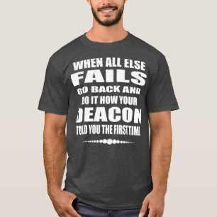 T-shirt Church Deacon Funny T Gift Catholic Deacon Don