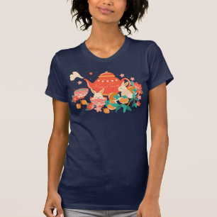 T-shirt Chuseok Festival de la mi-automne théière et lapin
