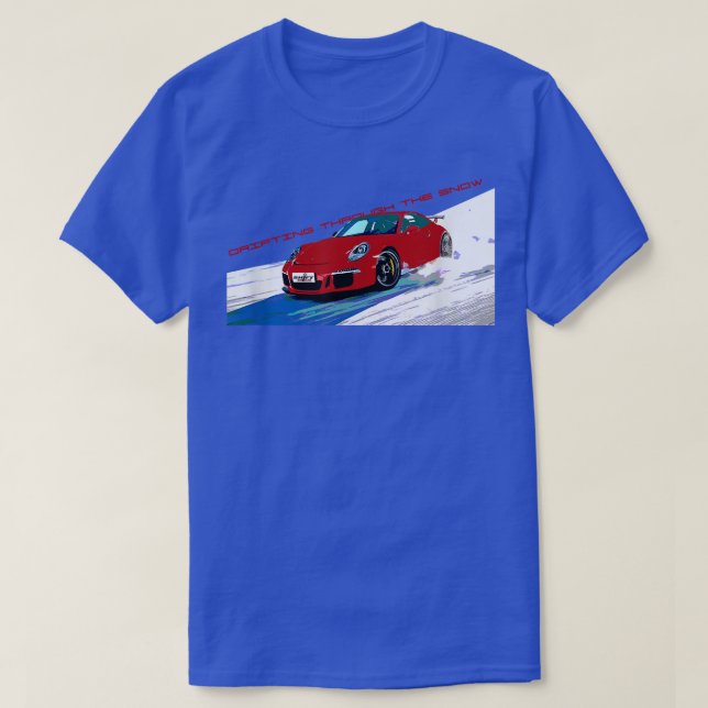 T-shirt Chute de neige 991 911 GT3 RS inspiré (Design devant)