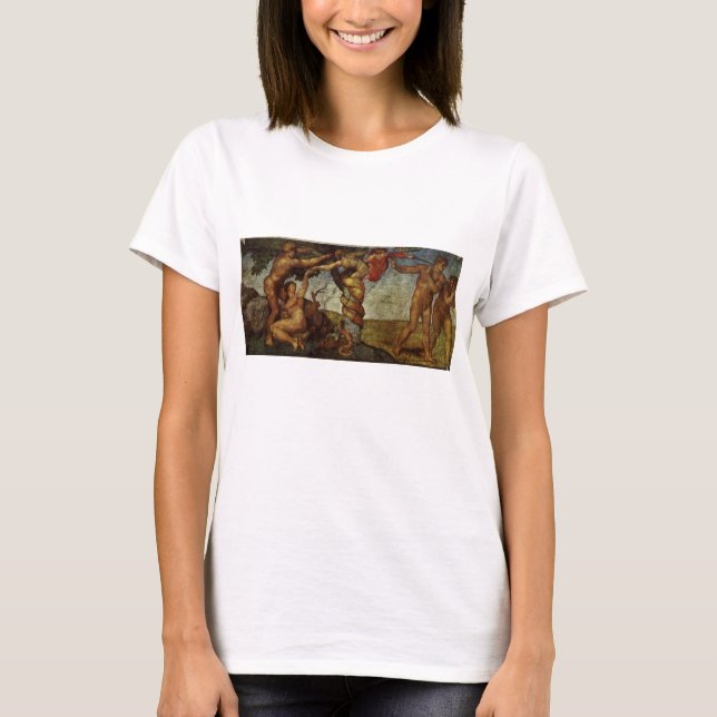 T-shirt Chute et Expulsion de Michel-Ange, Jardin d'Eden (Devant)
