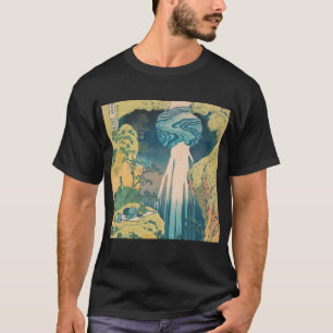 T-shirt Chutes d'Amida d'Hokusai Japon Cascade