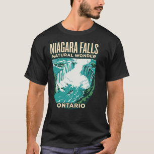 T-shirt Chutes Niagara Ontario Canada Affiche de Voyage Vi