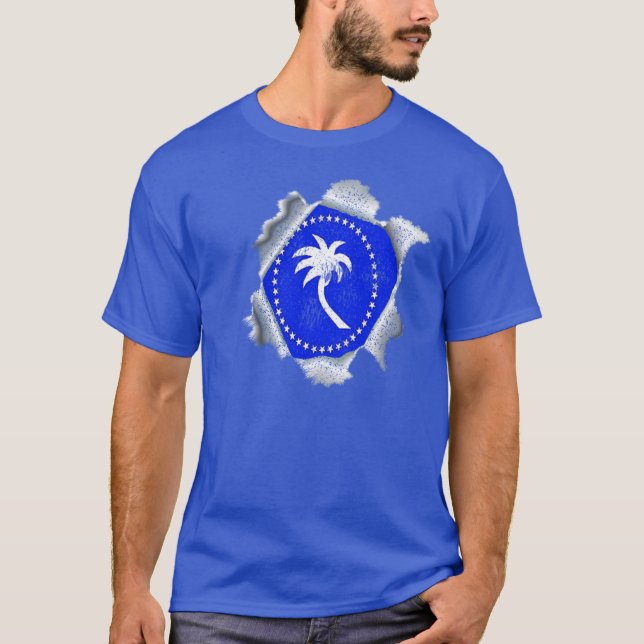 T-shirt Chuukese au coeur (Devant)