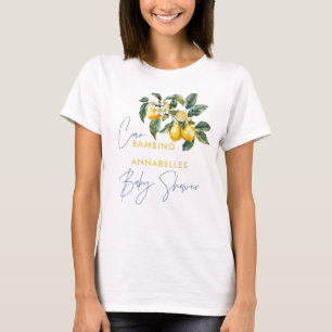T-shirt Ciao Bambino baby shower grec au citron