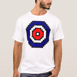 T-shirt Cible de bordage d'art de pixel