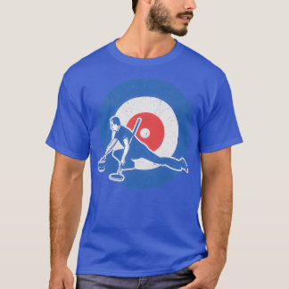 T-shirt Cible de curling rétro
