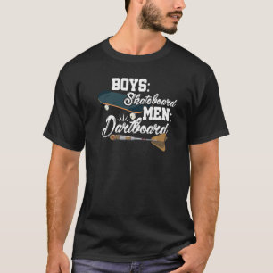T-shirt Cible de fléchettes pour hommes planche à roulette