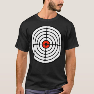 T-shirt Cible de tir avec Red Bullseye