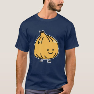 T-shirt Ciboulette blanche jaune heureuse d'ampoule de cri